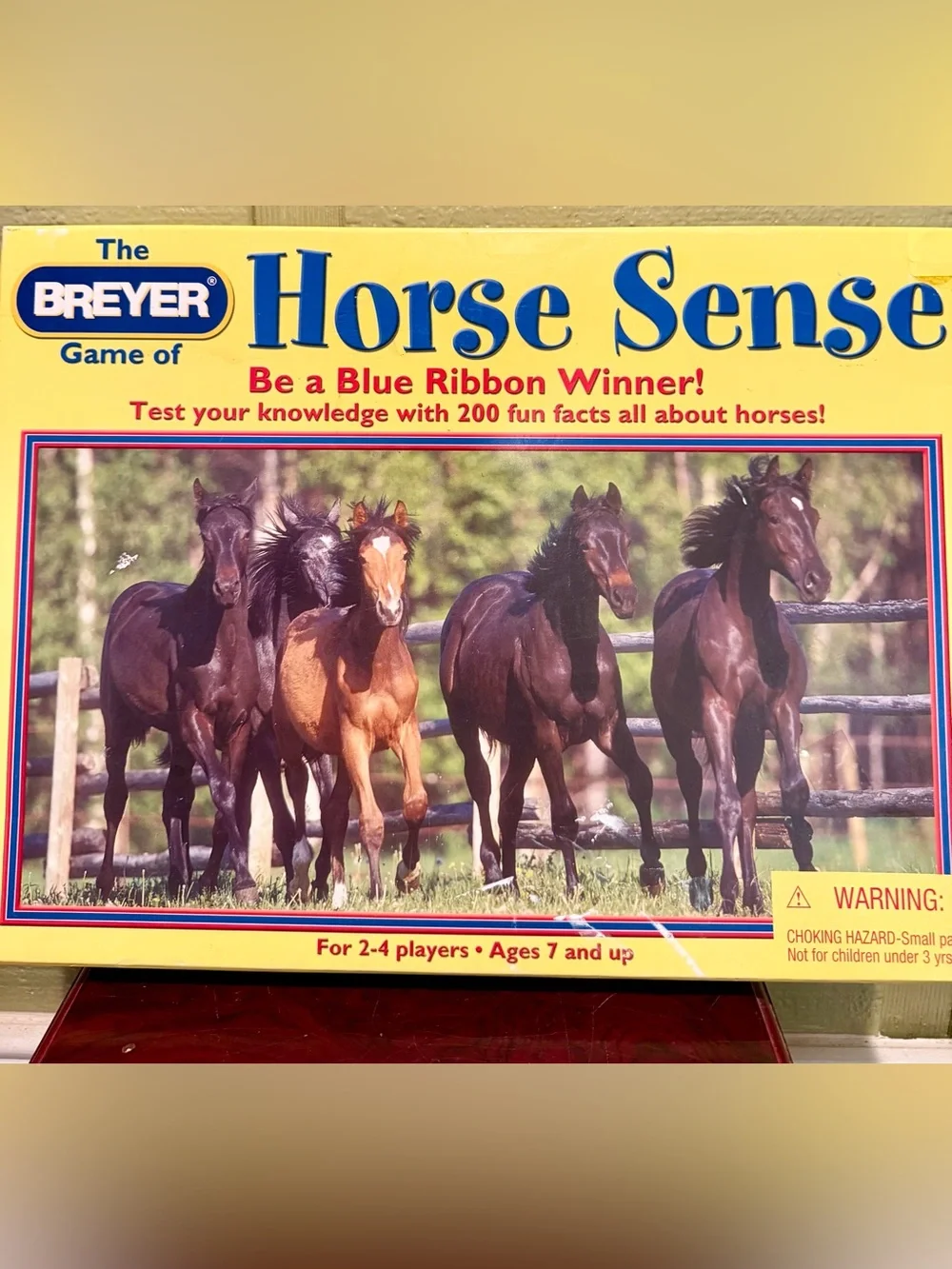 Breyer Horse Sense Board Game – Complete – Never Played – 2001 Edition